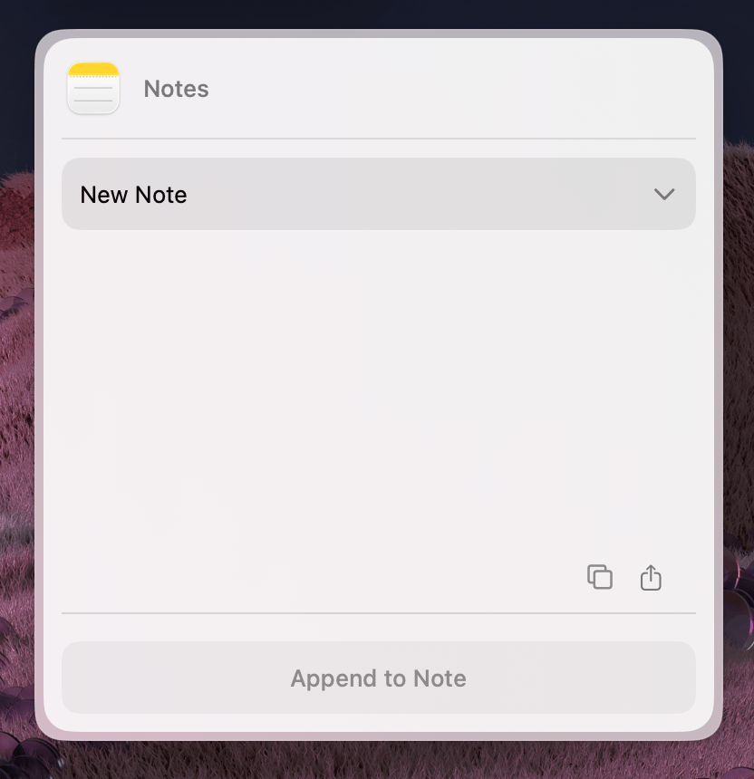 NotesWidget